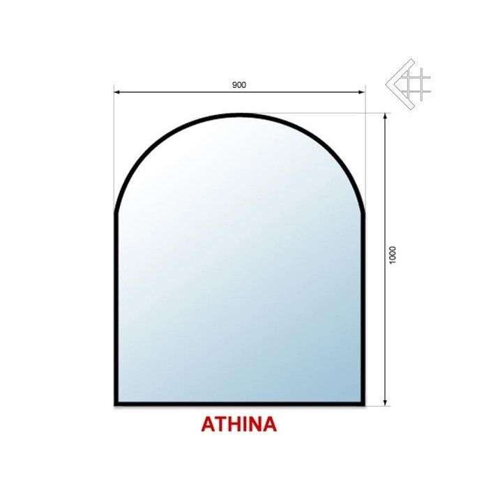podstawa szklana ATHINA pod wklad wolnostojący