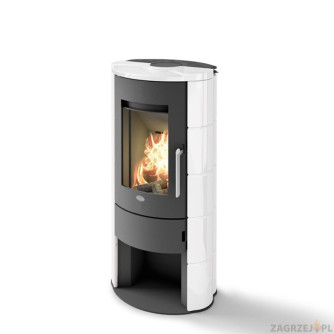 Eva Calor Piec na drewno Marica 7 kW - hermetyczny - Bialy
