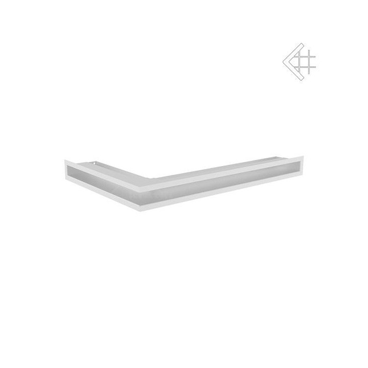 Kratka wentylacyjna luft narożny prawy 400x600x60 mm - kolor biały WYSYŁKA GRATIS