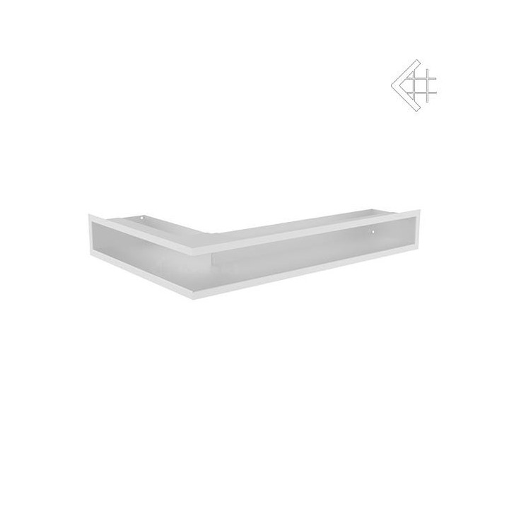 Kratka wentylacyjna luft narożny prawy 400x600x90 mm - kolor biały WYSYŁKA GRATIS